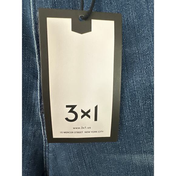 3X1 Jeans W3 Skinny Crop Jeans Raw Hem 'Sally' Wash Size 25 New with tags - Picture 4 of 7